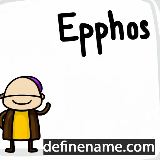 cartoon of the name Ephippos