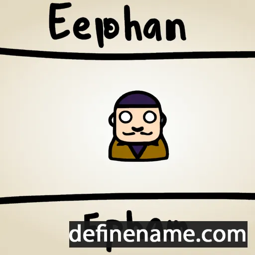 cartoon of the name Ephram