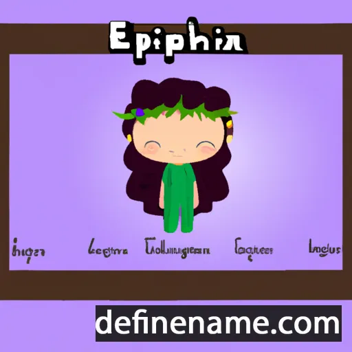 cartoon of the name Epifanía