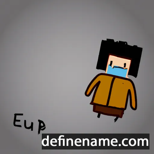 cartoon of the name Epkuv