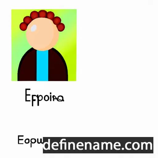 cartoon of the name Eponina