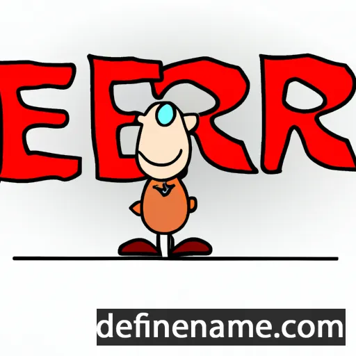 cartoon of the name Er