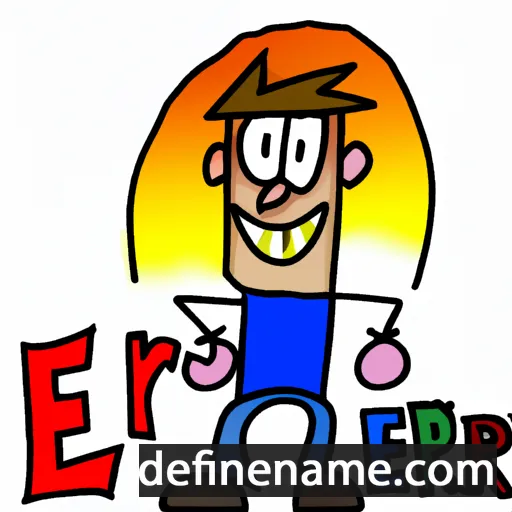 cartoon of the name Er