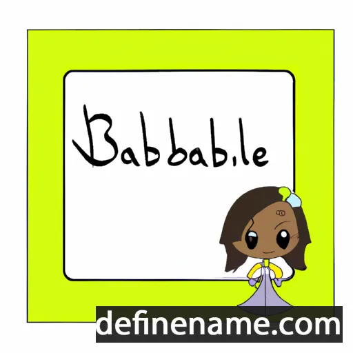 cartoon of the name Erabelle