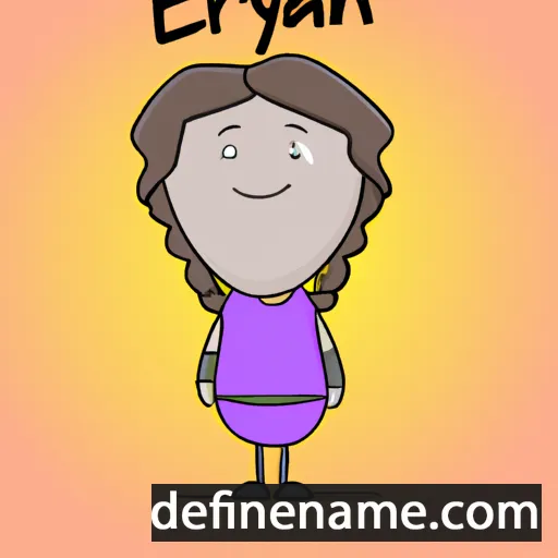 cartoon of the name Eralyn