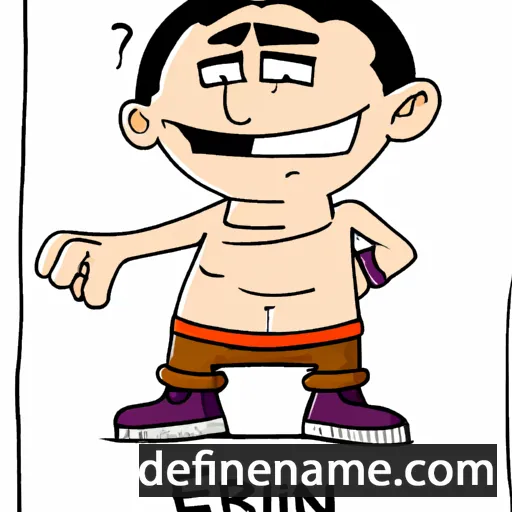 cartoon of the name Erbin