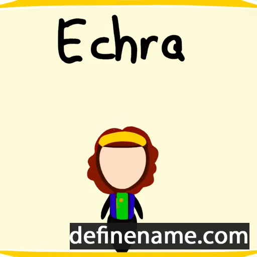 cartoon of the name Erchana