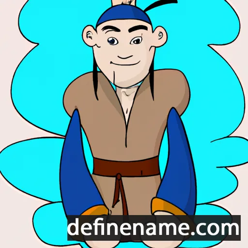 cartoon of the name Erdene-oyuun