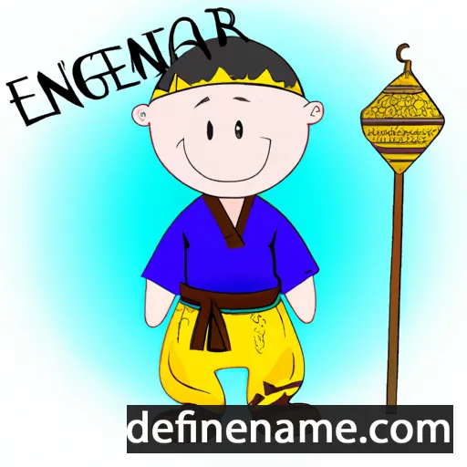 cartoon of the name Erdenetsagaan