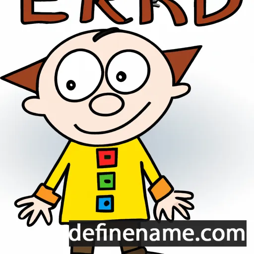 cartoon of the name Erdi