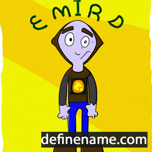 cartoon of the name Erdmė