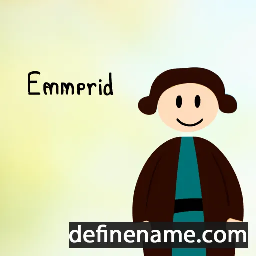 cartoon of the name Erdmina