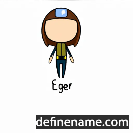 cartoon of the name Ergane