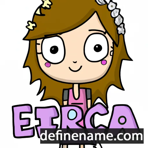 cartoon of the name Ericca