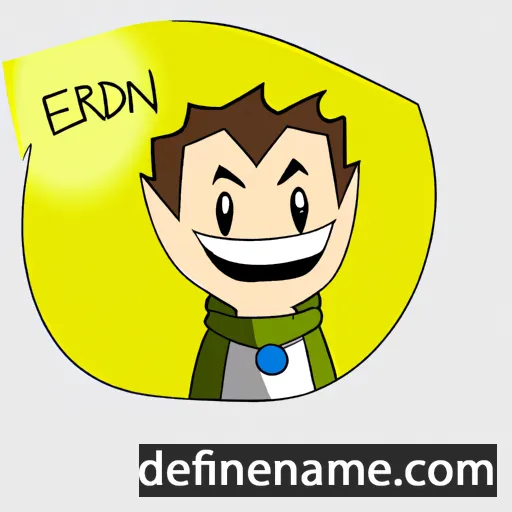 cartoon of the name Eriden