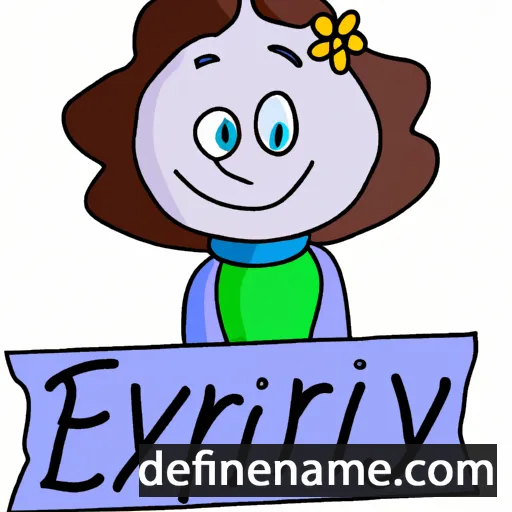 cartoon of the name Erifyli