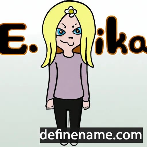 Eriikka cartoon