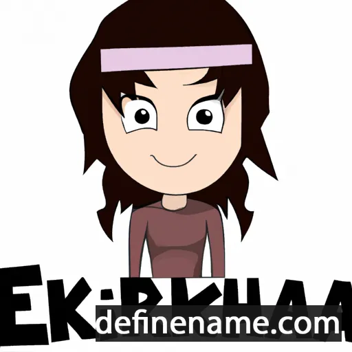 cartoon of the name Erikah