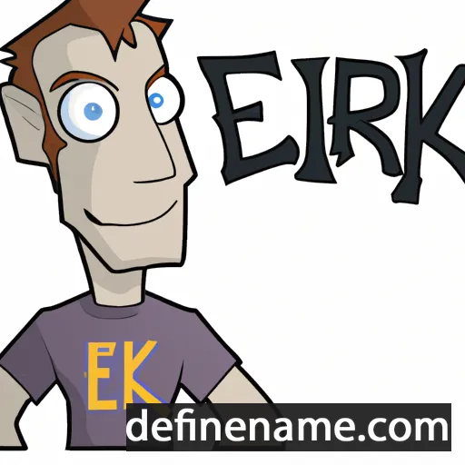 cartoon of the name Erike