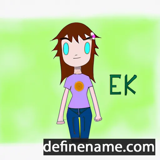 cartoon of the name Eriki