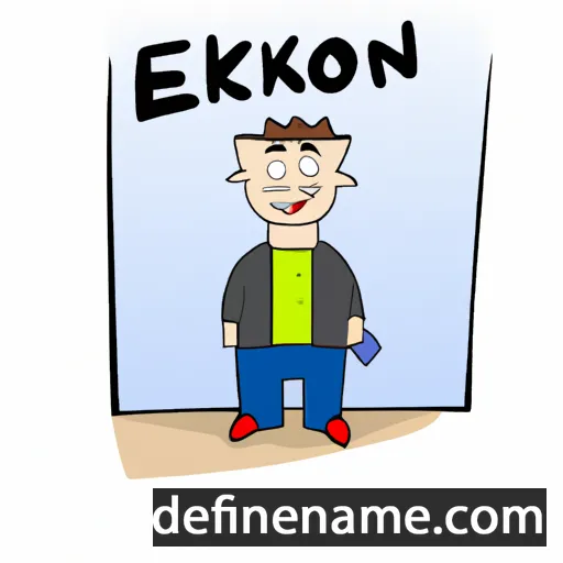 cartoon of the name Erikon