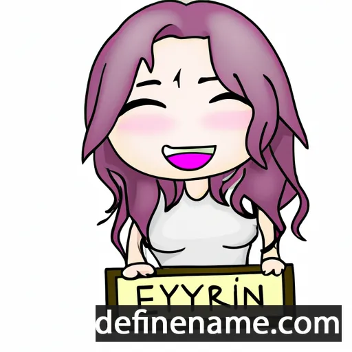 cartoon of the name Erilyn