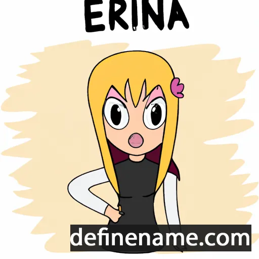 cartoon of the name Erina