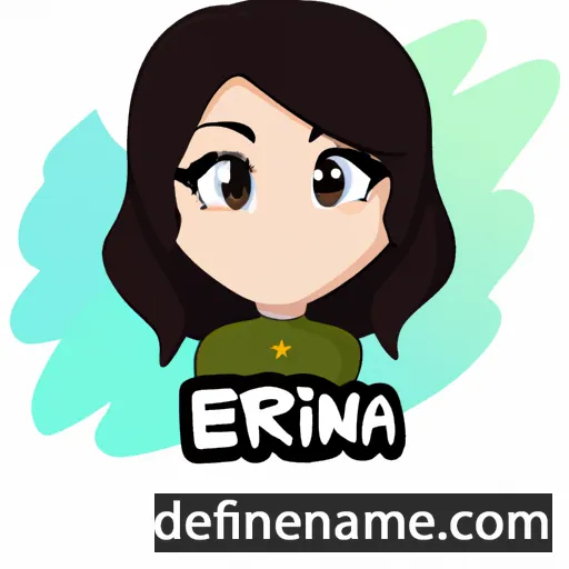 cartoon of the name Erina