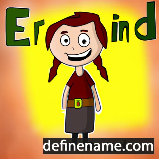 cartoon of the name Erind