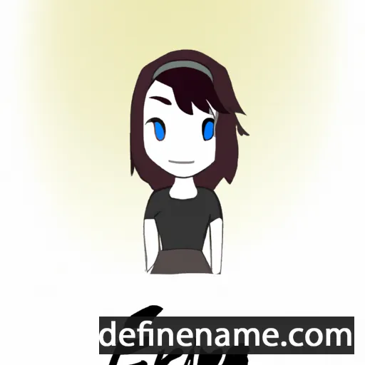 cartoon of the name Erine