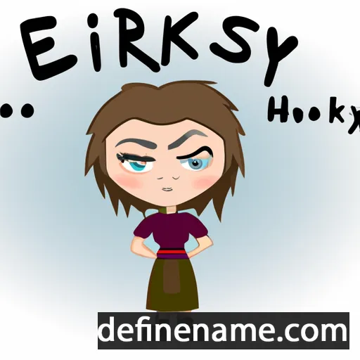 cartoon of the name Eriskay