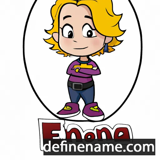 cartoon of the name Erjona