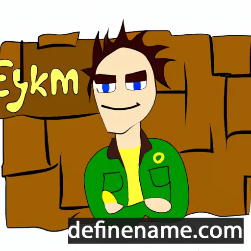 cartoon of the name Erkaoyim