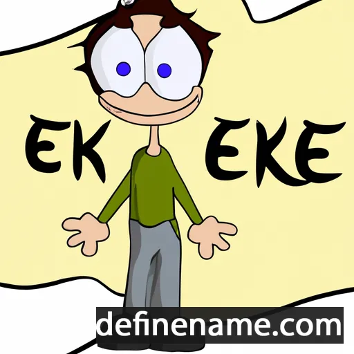 cartoon of the name Erke