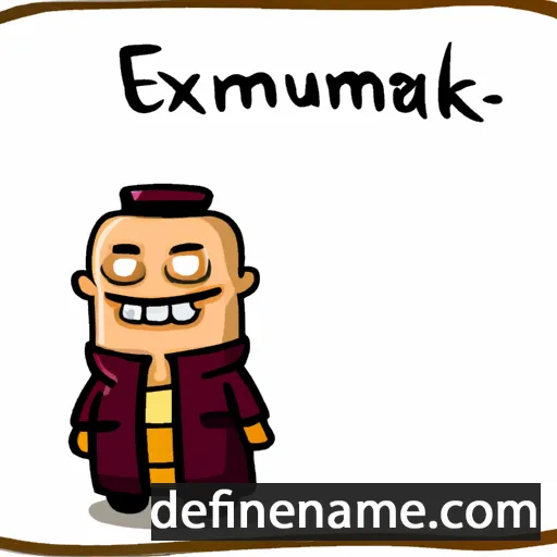 cartoon of the name Erkhemjamts