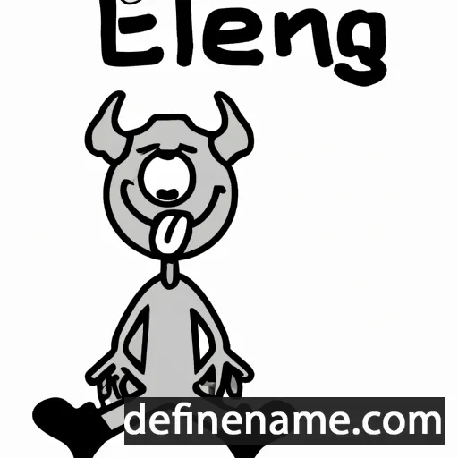 cartoon of the name Erlang