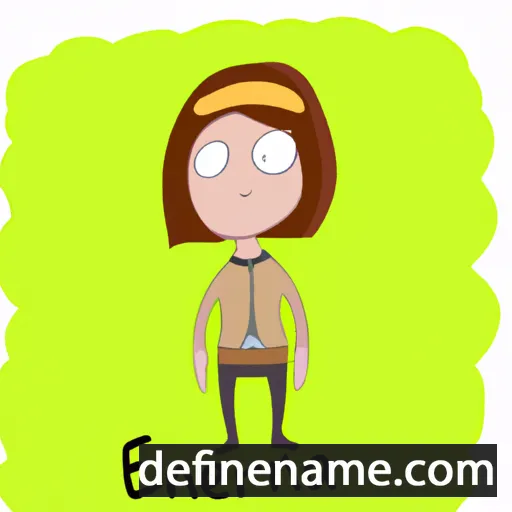 cartoon of the name Erlena