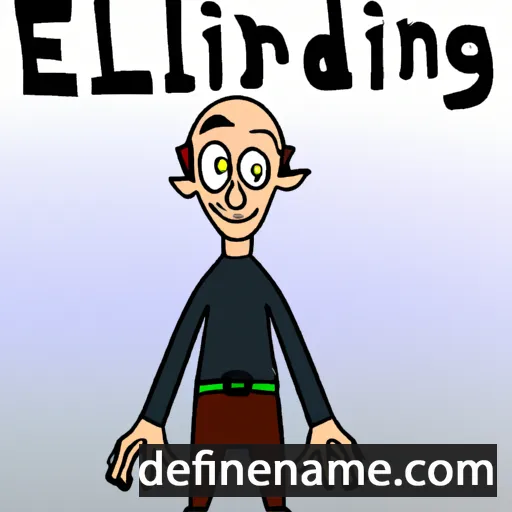 cartoon of the name Erlind