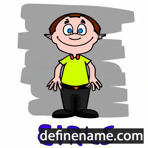 cartoon of the name Erlis