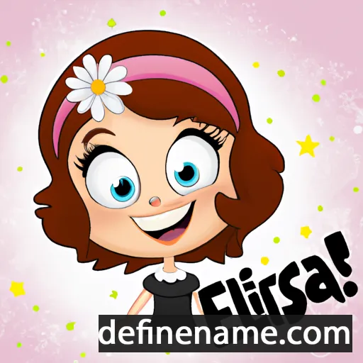 cartoon of the name Erlisa