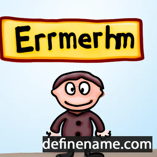 cartoon of the name Ermanberht