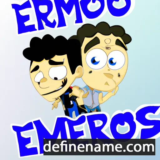 cartoon of the name Ermanos