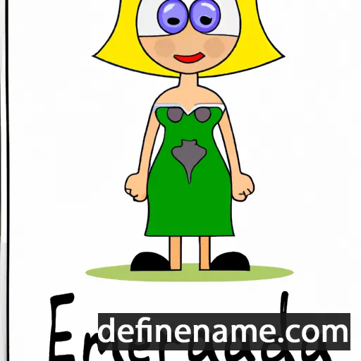 cartoon of the name Ermegarda