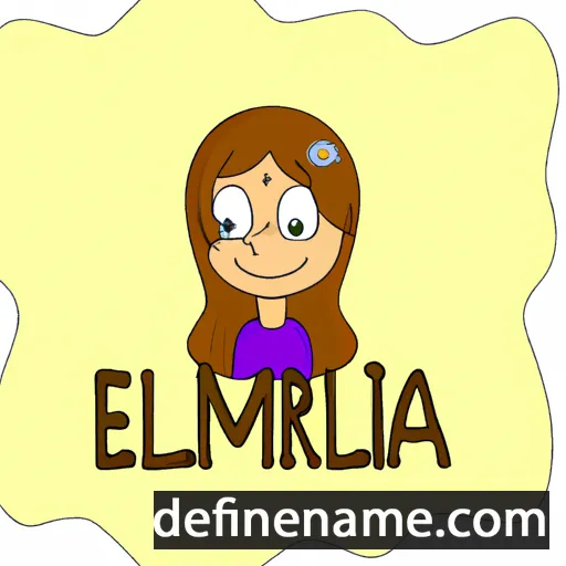 cartoon of the name Ermelia