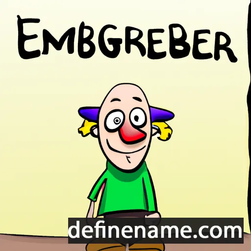 cartoon of the name Ermenberga