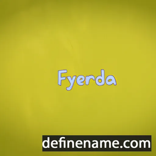 cartoon of the name Ermenfryda