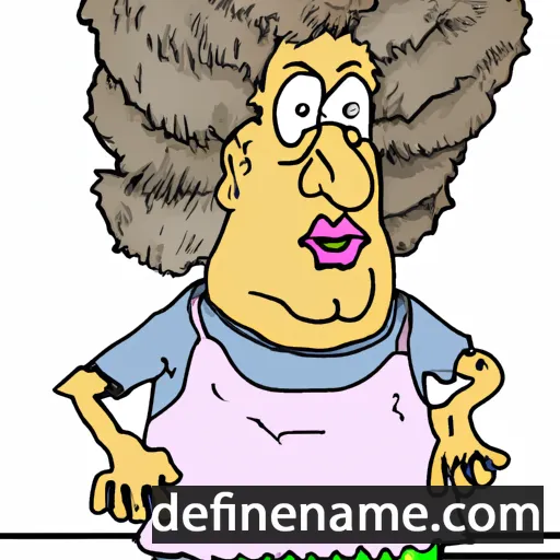 cartoon of the name Ermhild