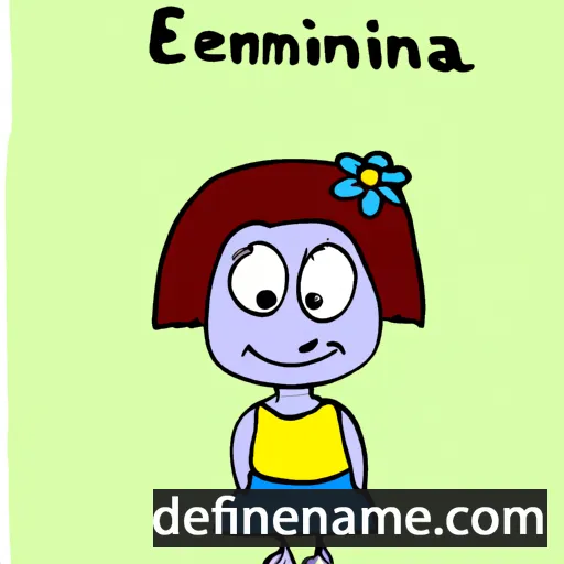 cartoon of the name Erminija