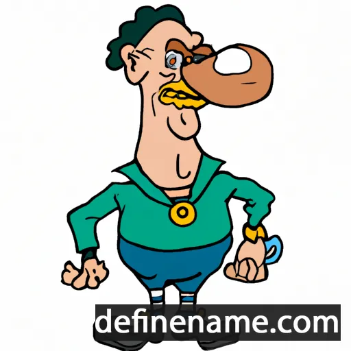 cartoon of the name Erminrad