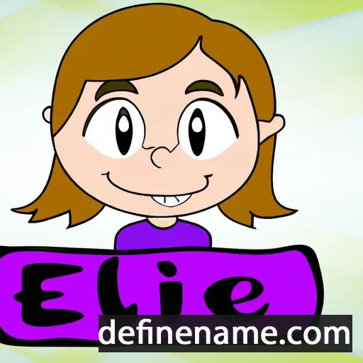 cartoon of the name Élie